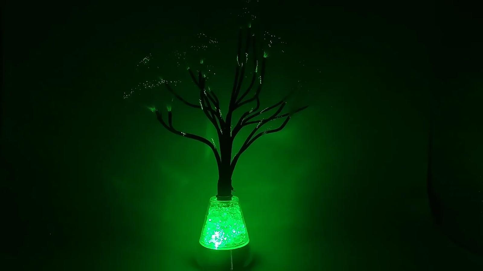 MX-1017 RGB fiber optic tree table lamp product video cover