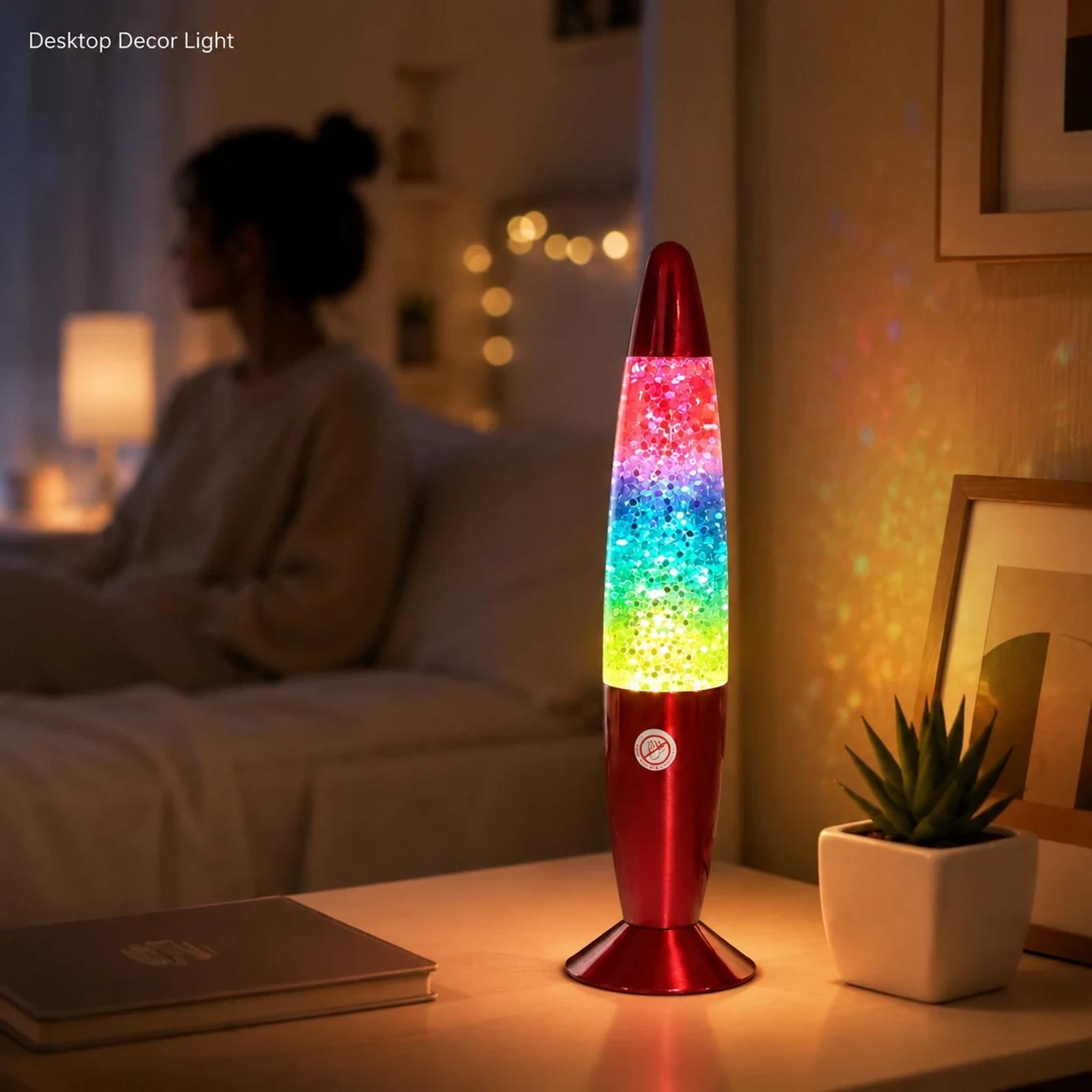 MX-3013C glitter table lamp used as a bedroom bedside decor and gift lighting display