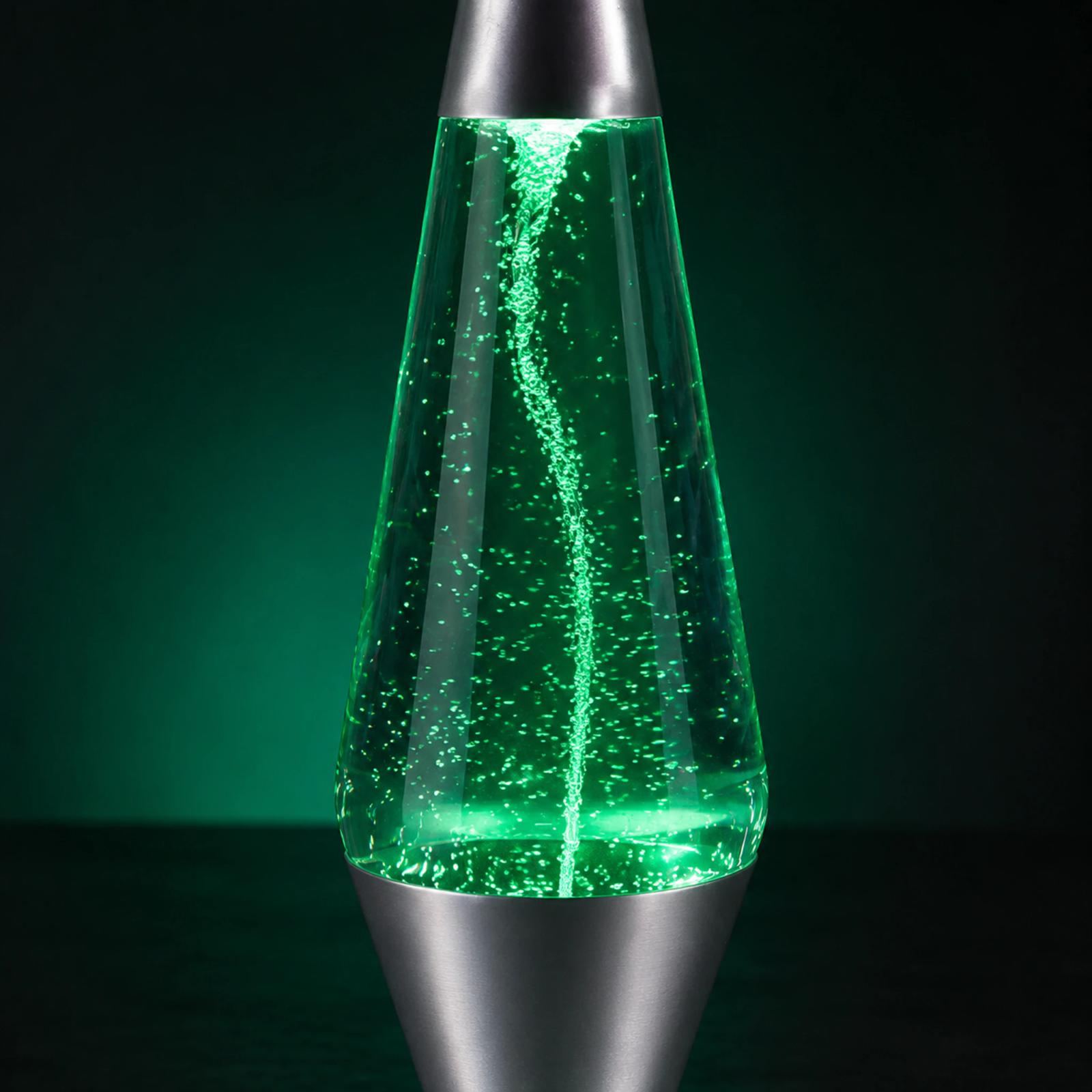 Close-up of the MX-3027T central water vortex and moving particles under green light