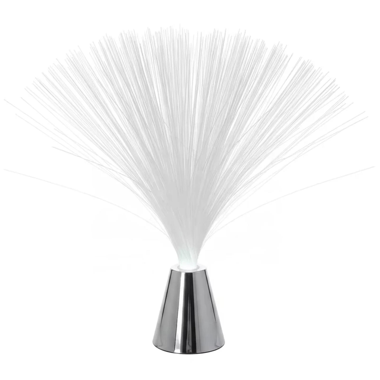 MX-1011 RGB battery powered fiber optic night light with silver base