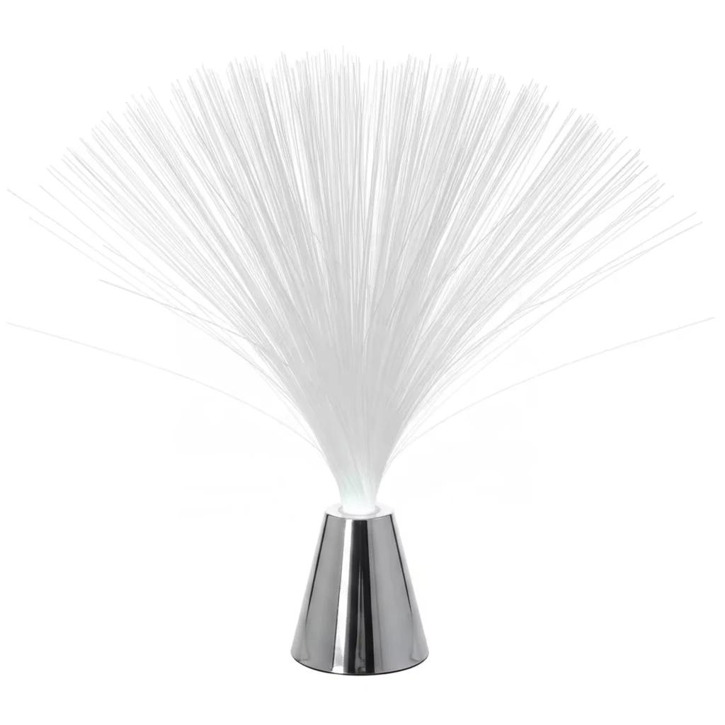 MX-1011 RGB battery powered fiber optic night light with silver base