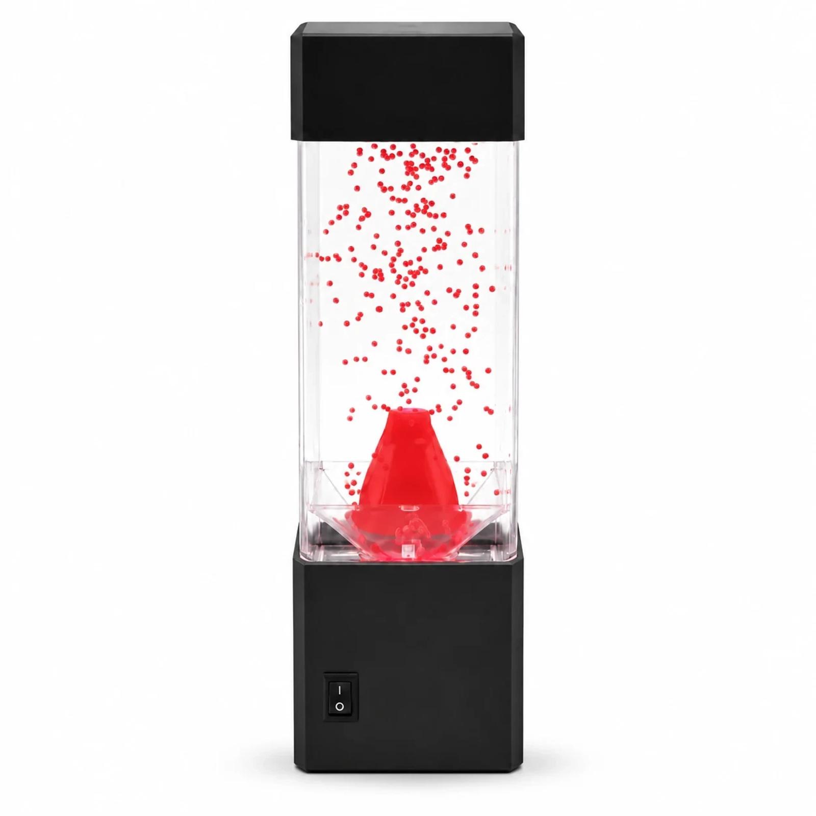 MX-5016 red bubble decorative night light in a clean white product view.