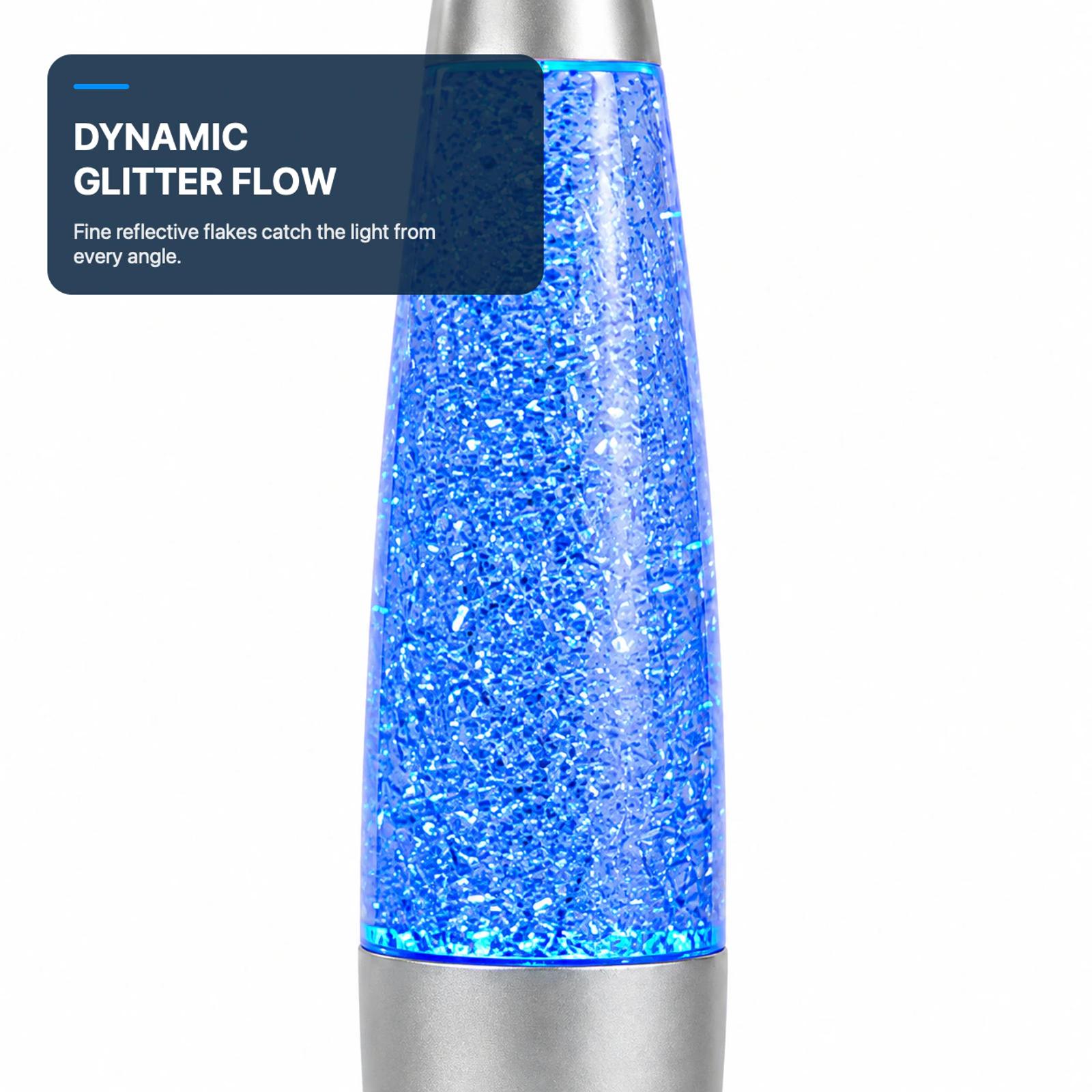 MX-3107 LED lamp showing reflective glitter in motion