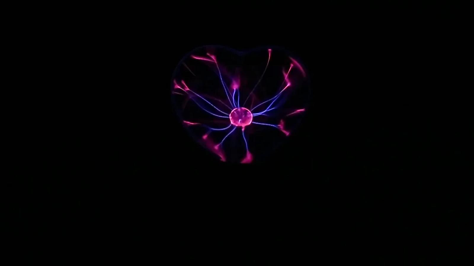 MX-7032 heart shaped plasma ball lamp product effect video cover