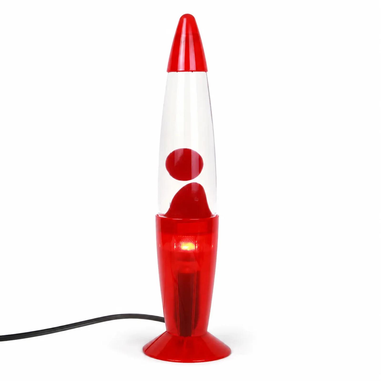 MX-3021 rose red lava lamp front product view on a white background.