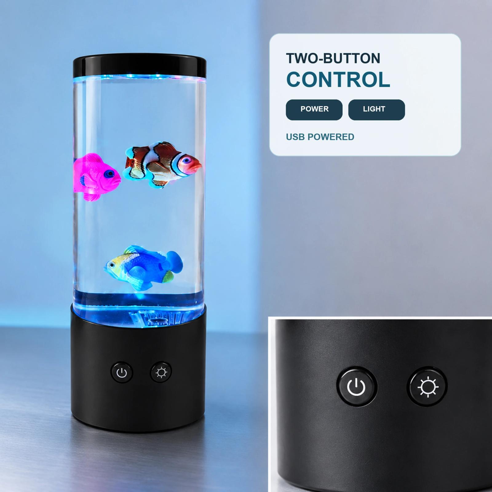 MX-5013SF USB-powered aquarium fish lamp with two-button control