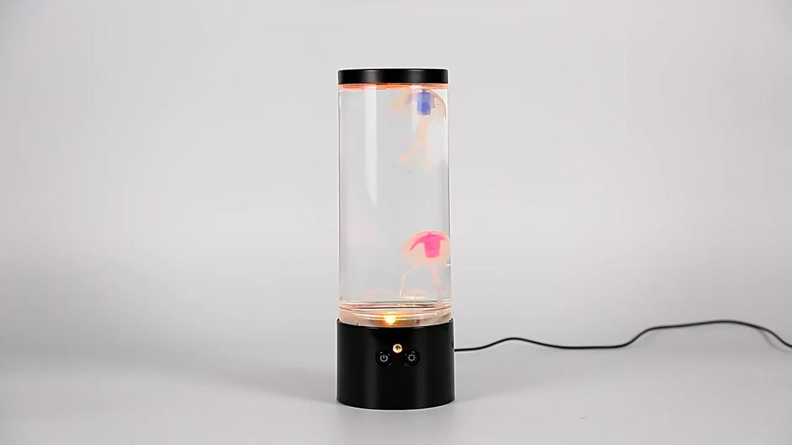 MX-5013F rgb jellyfish aquarium night light with remote product effect video cover