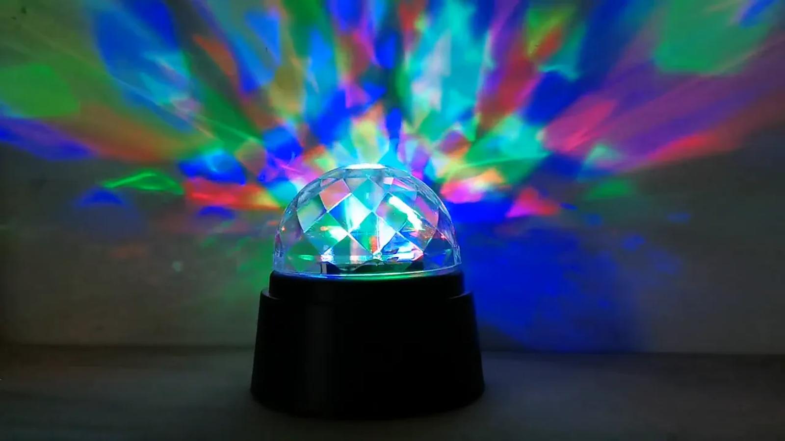 MX-6020 mini RGB disco ball party light product effect video cover