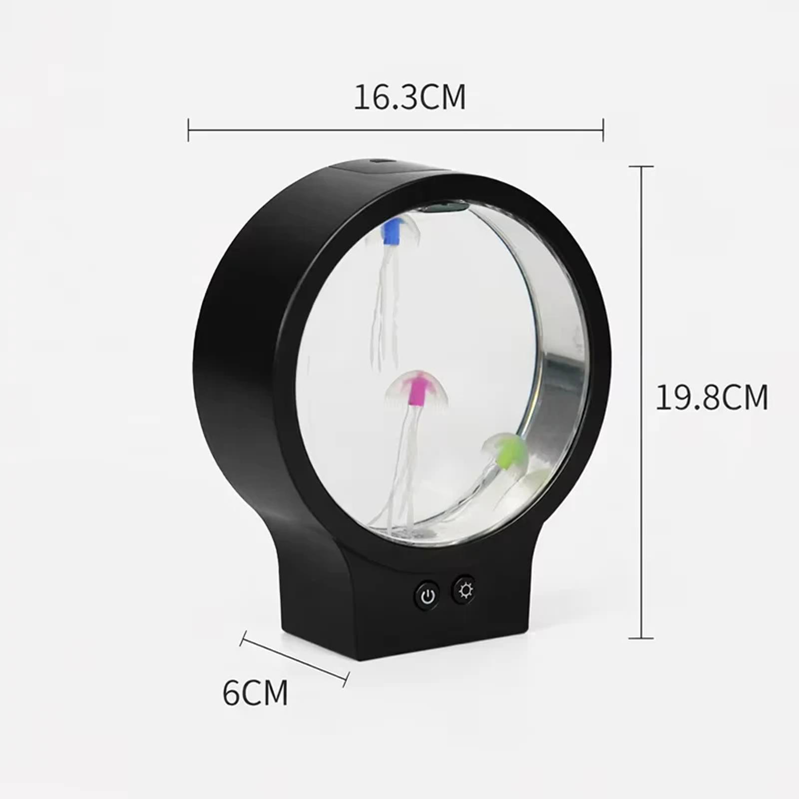 MX-5013G round jellyfish lamp size reference 16.3 cm by 6 cm by 19.8 cm