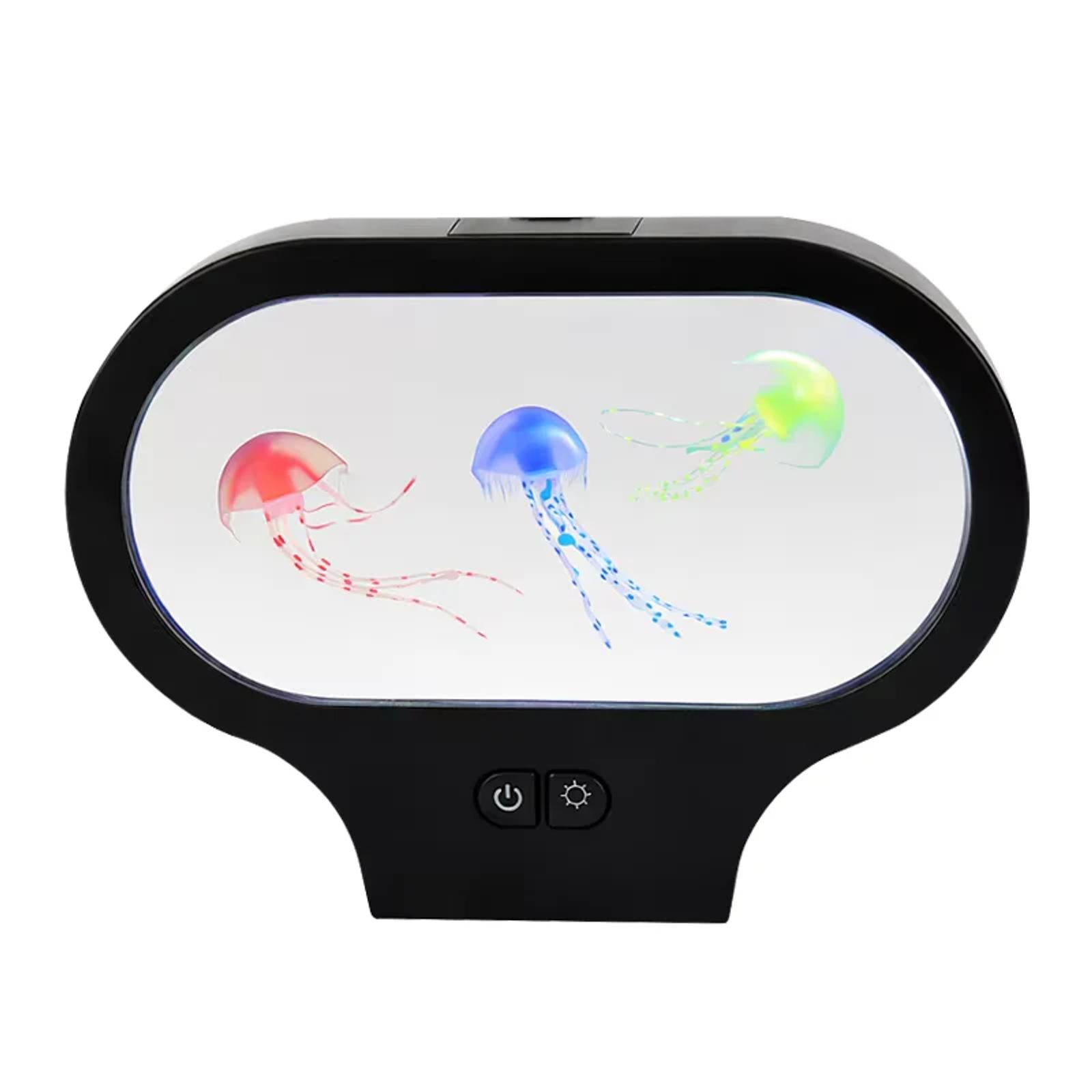 MX-5013T oval LED jellyfish lamp with color changing floating aquarium effect