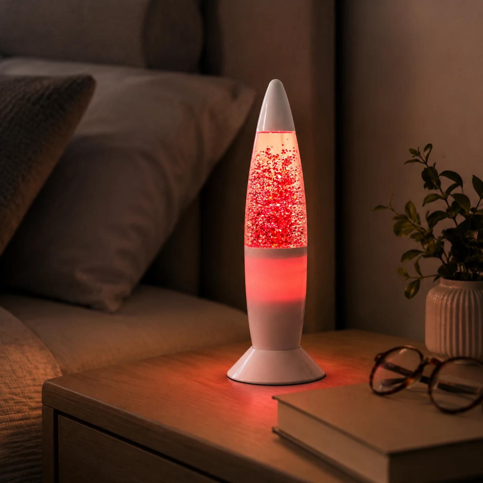 MX-2012 mini rocket glitter lava lamp for bedroom night light use