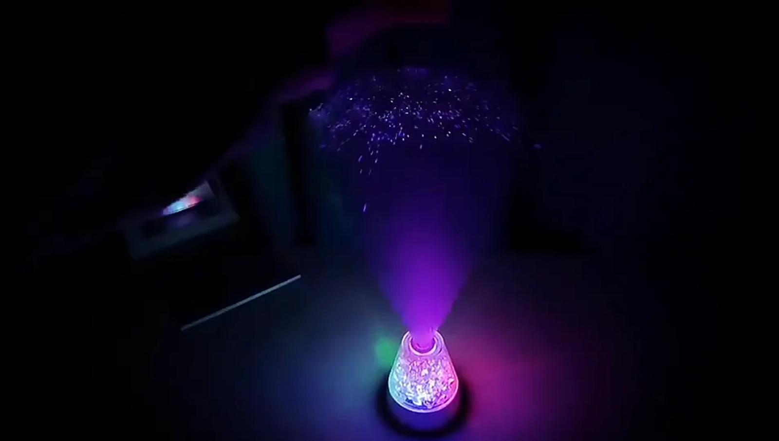 MX-1012 13 inch rgb fiber optic crystal lamp product effect video cover