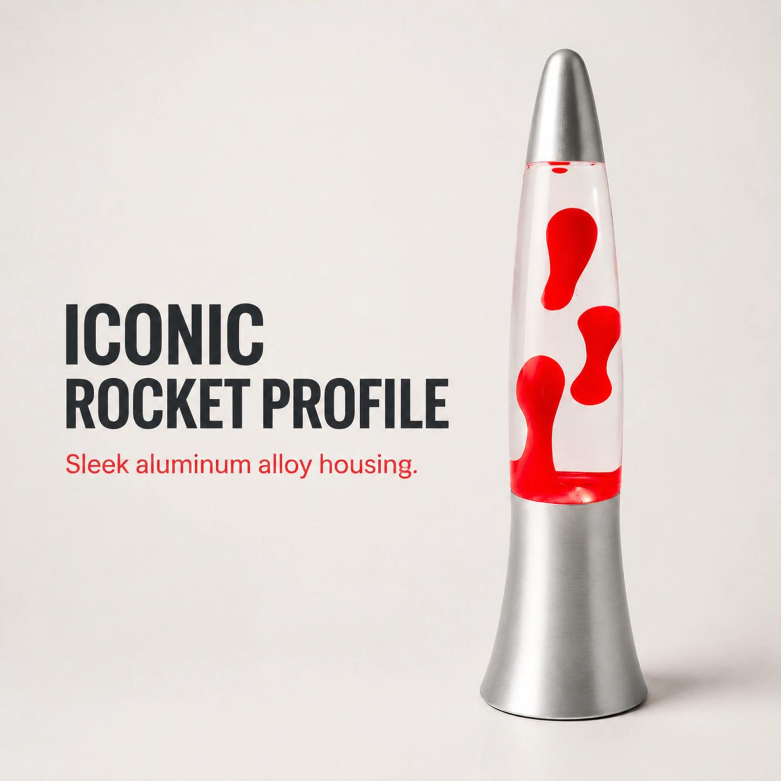 MX-3110 rocket lava lamp shown in a clean studio product view