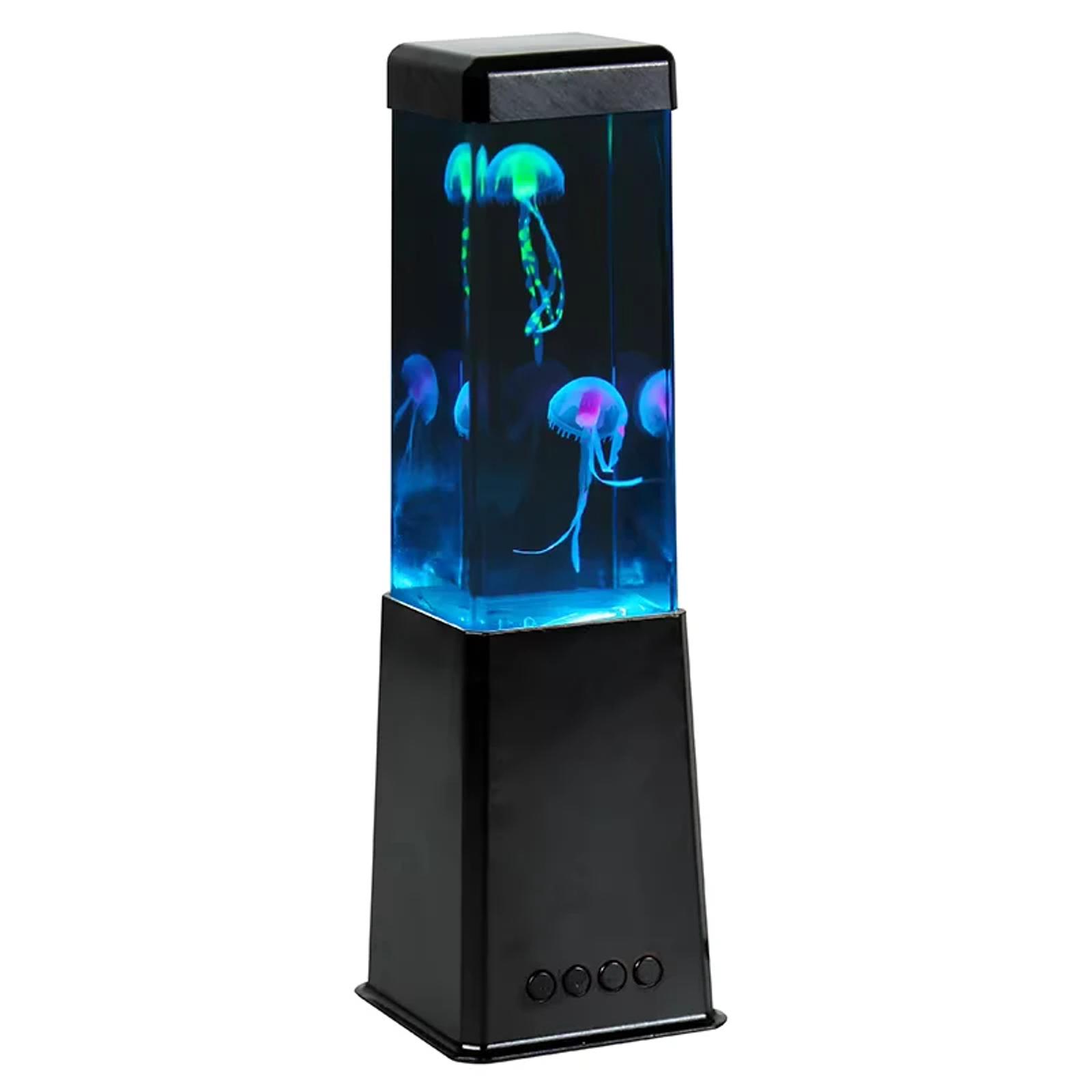 MX-5013D Bluetooth music jellyfish lamp graphic showing wireless speaker use