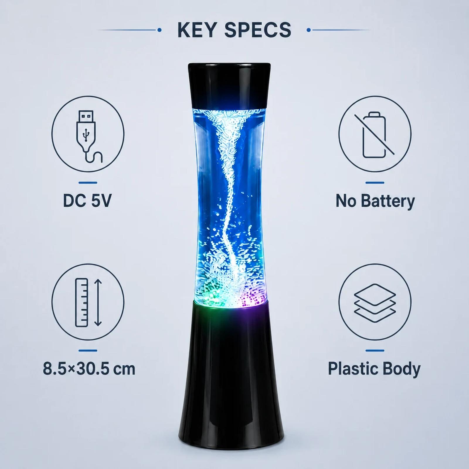 MX-3025T DC5V decorative night light specification image with size reference
