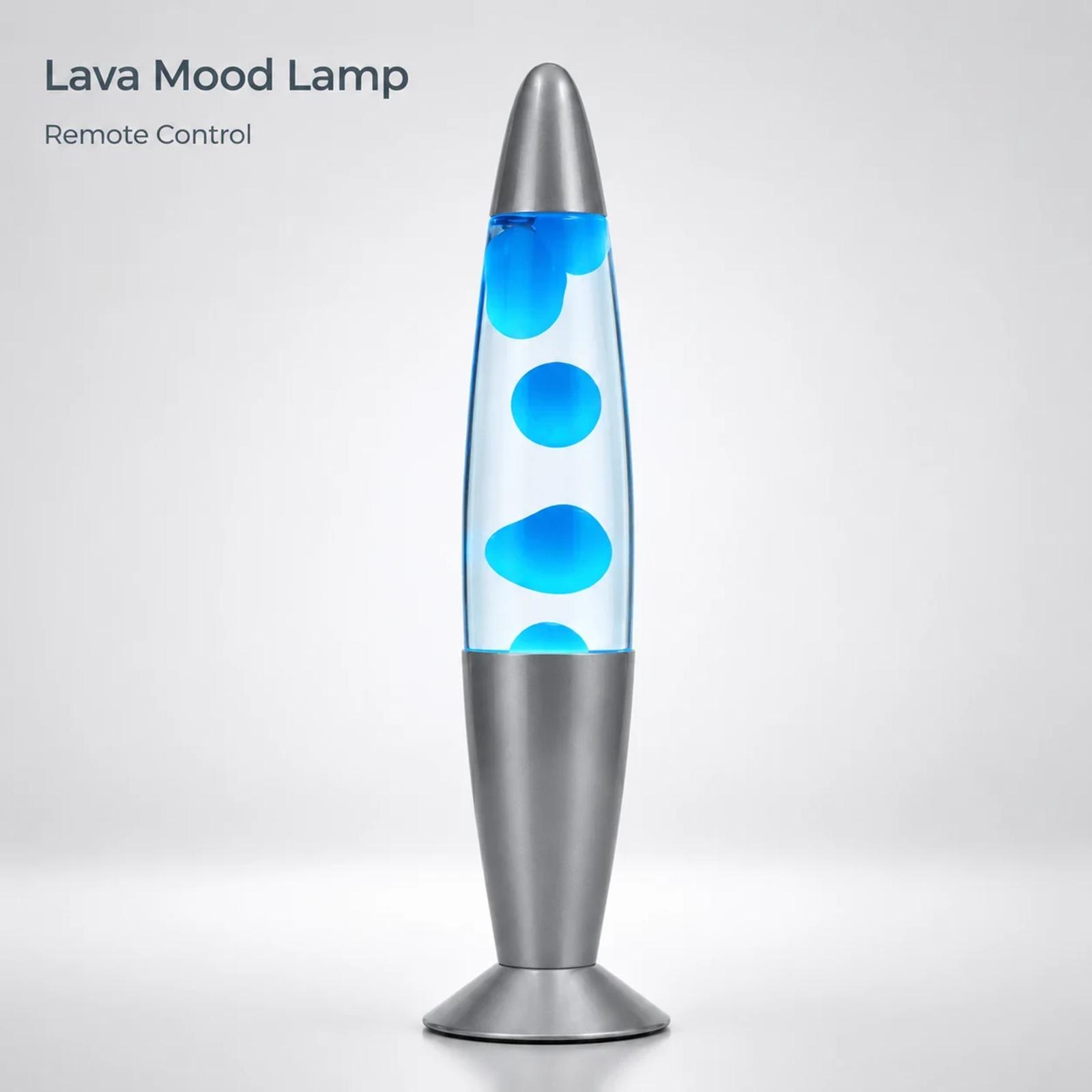 MX-3011L 14 inch LED color changing lava lamp showing flowing lava effect for room decor
