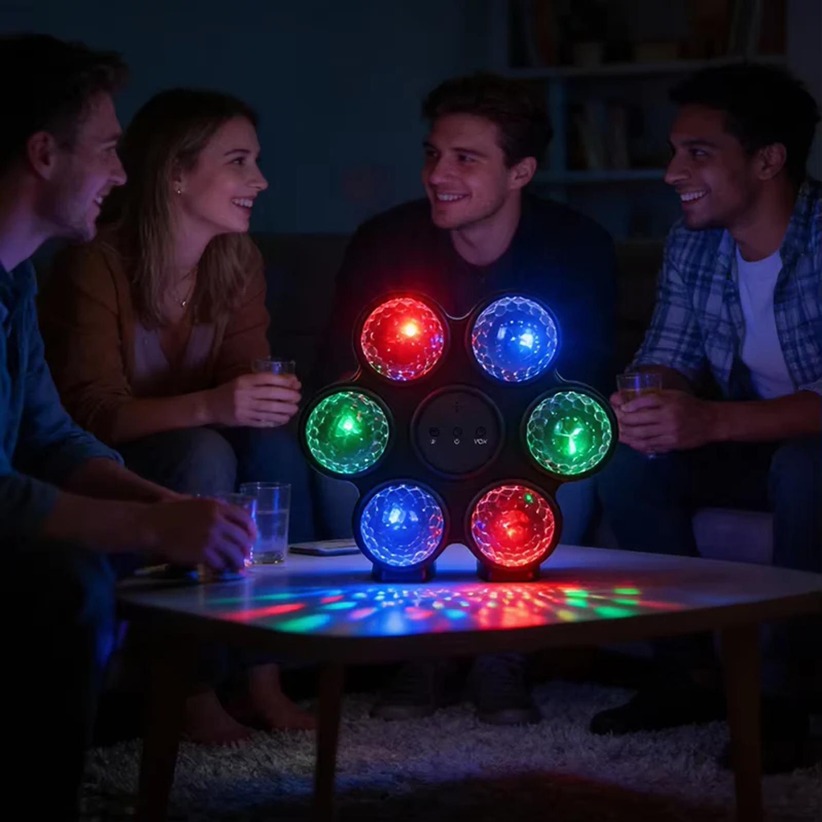 MX-6050 rechargeable RGB party light used for living room KTV and gathering scenes