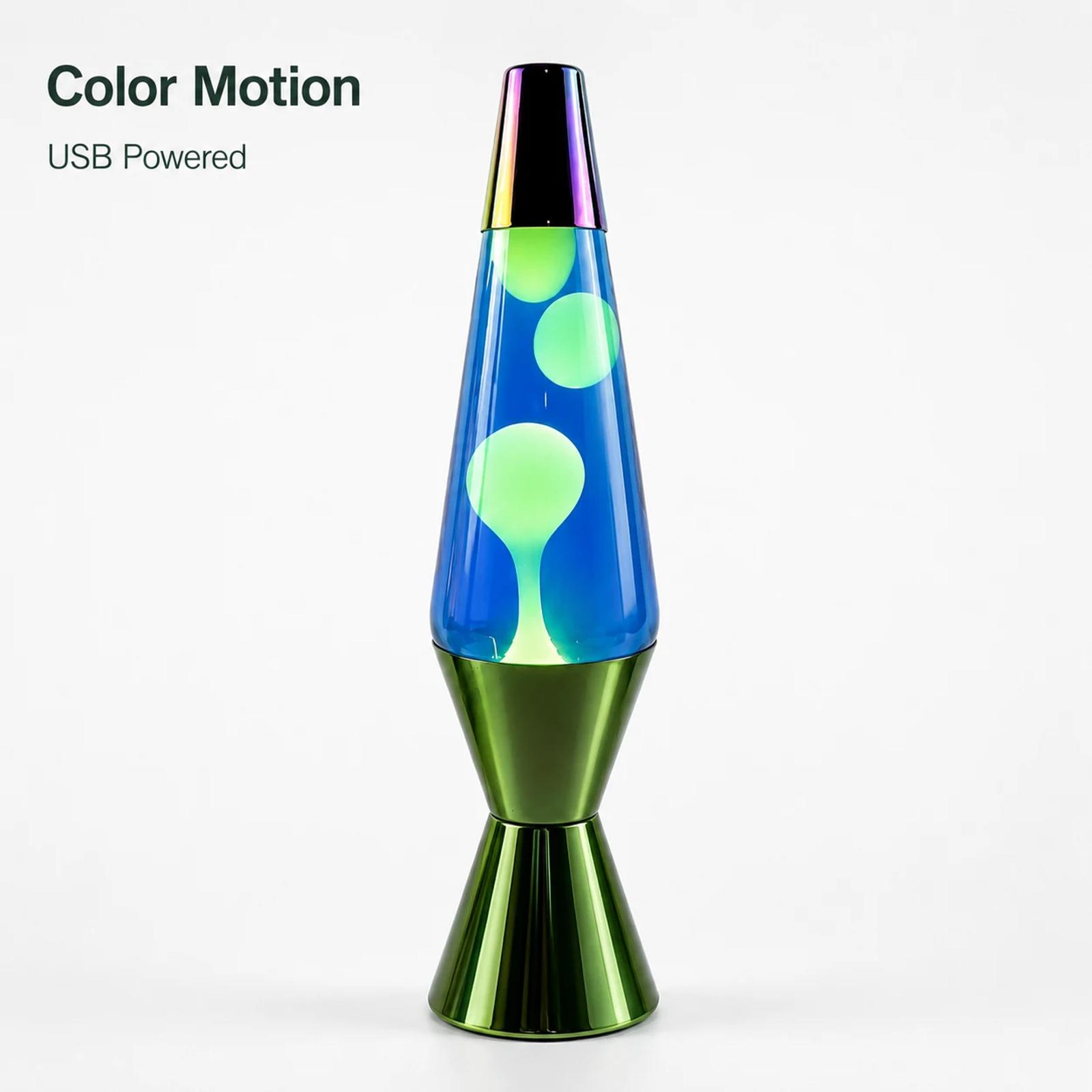 MX-3027B plug-in LED rocket lava lamp showing a colorful decorative motion light effect.