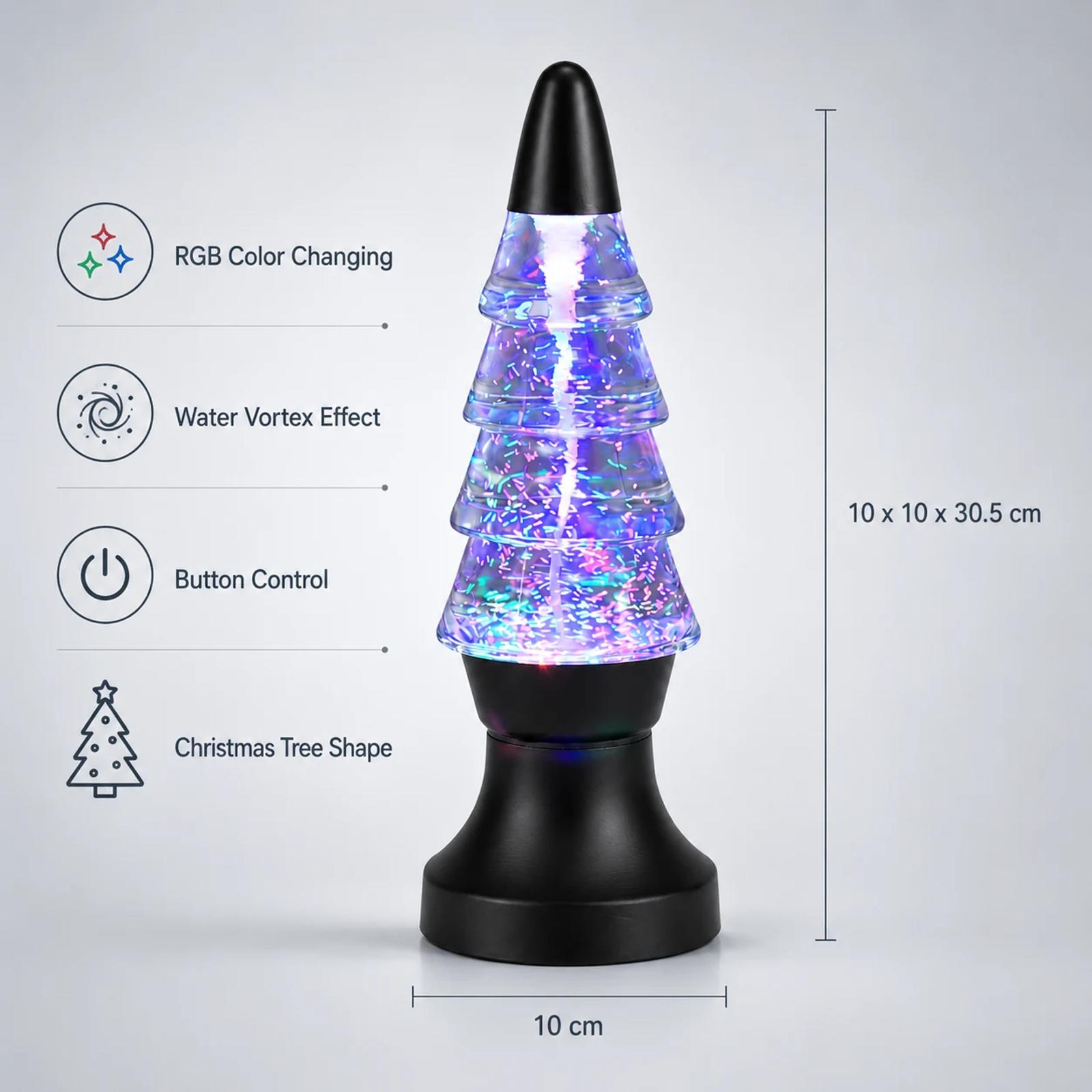 MX-3020T RGB water vortex lamp feature overview with size and button control labels