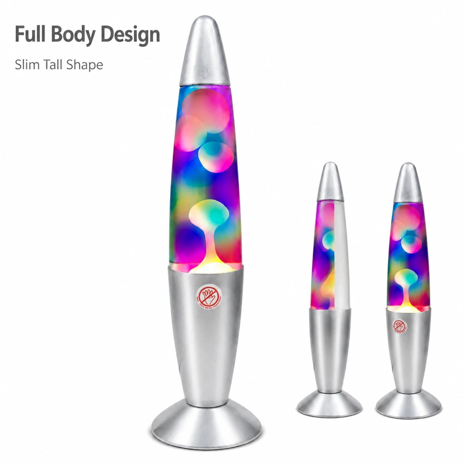 Clean product view of MX-3011C aluminum lava lamp with visible top and side profile for catalog recognition.