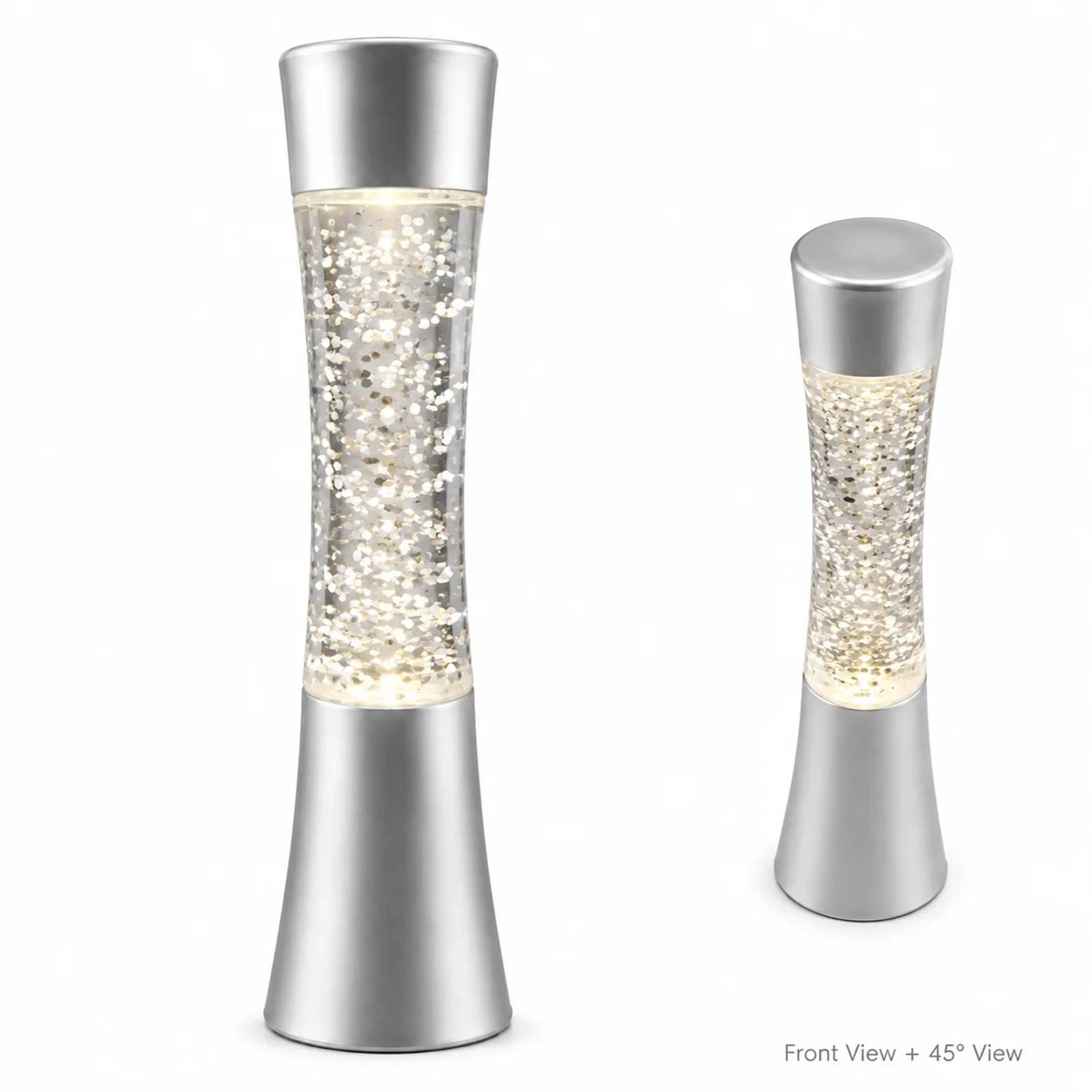 MX-3126U 13 inch USB glitter lamp full product view on simple background.