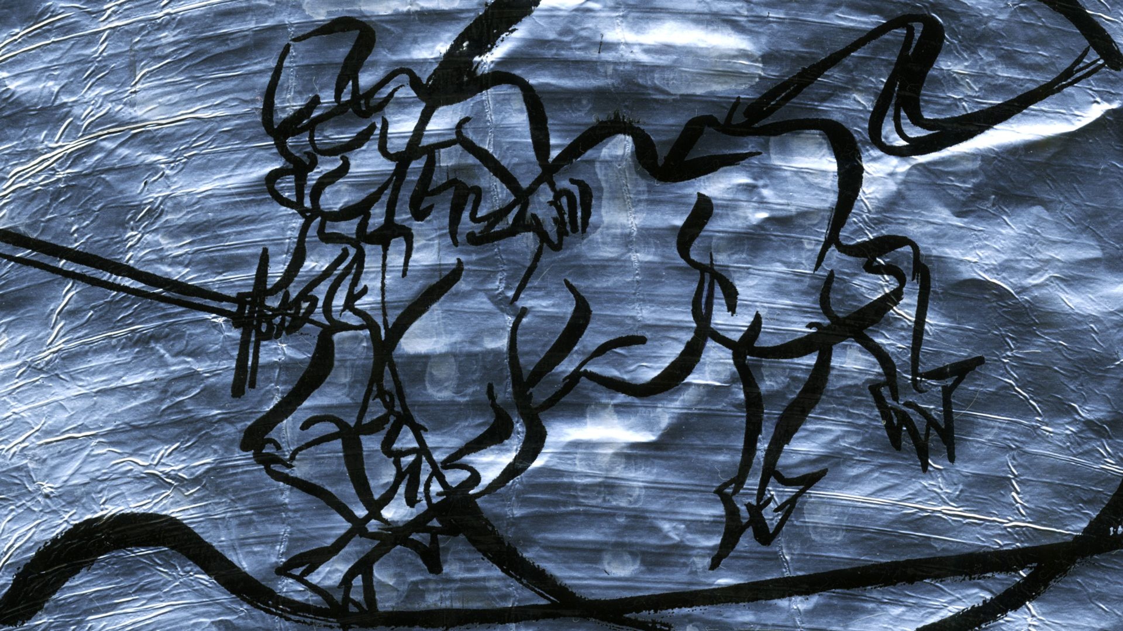 An illustration of a centaur-like being.