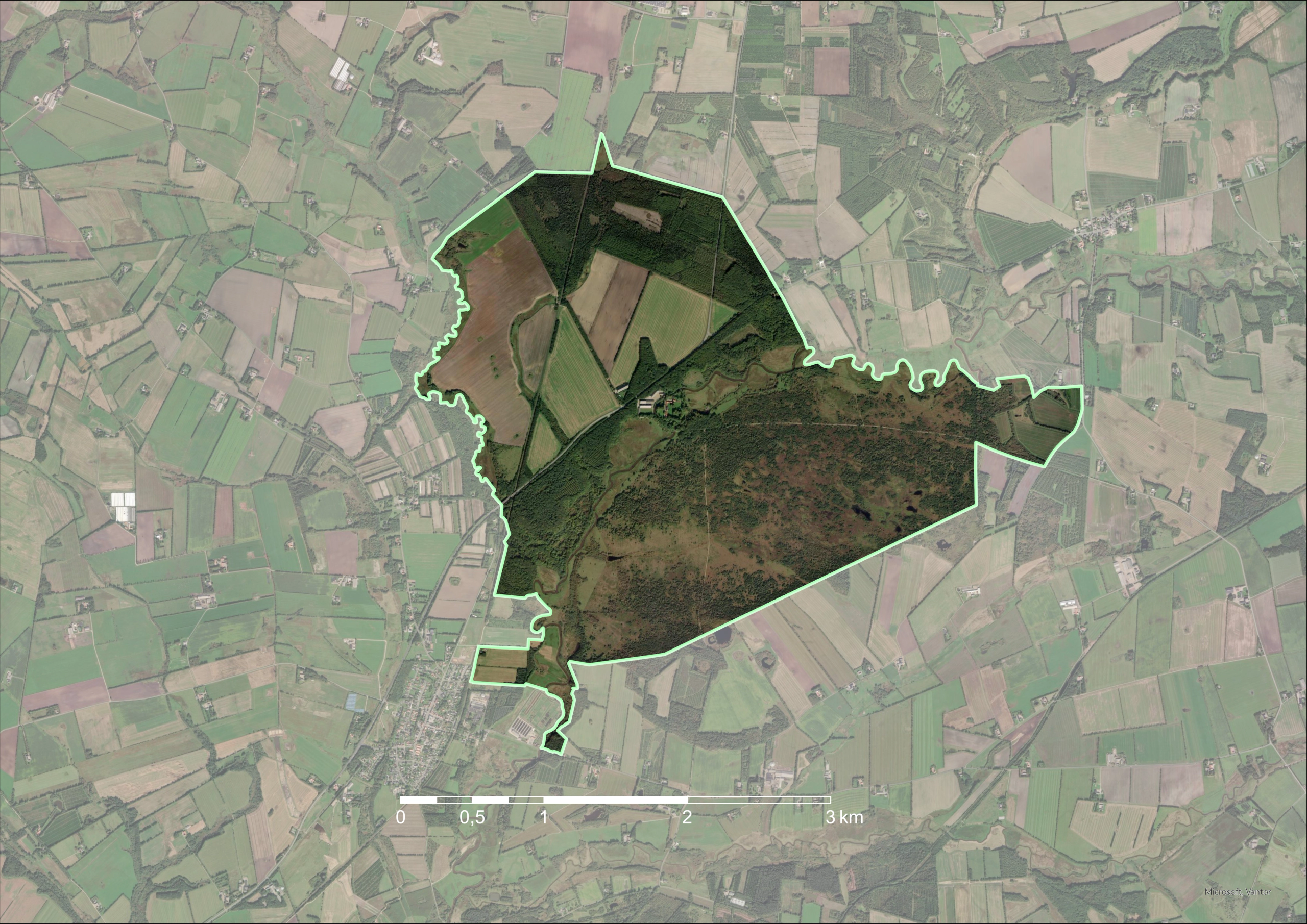 Kort over Nørholm Vildmark