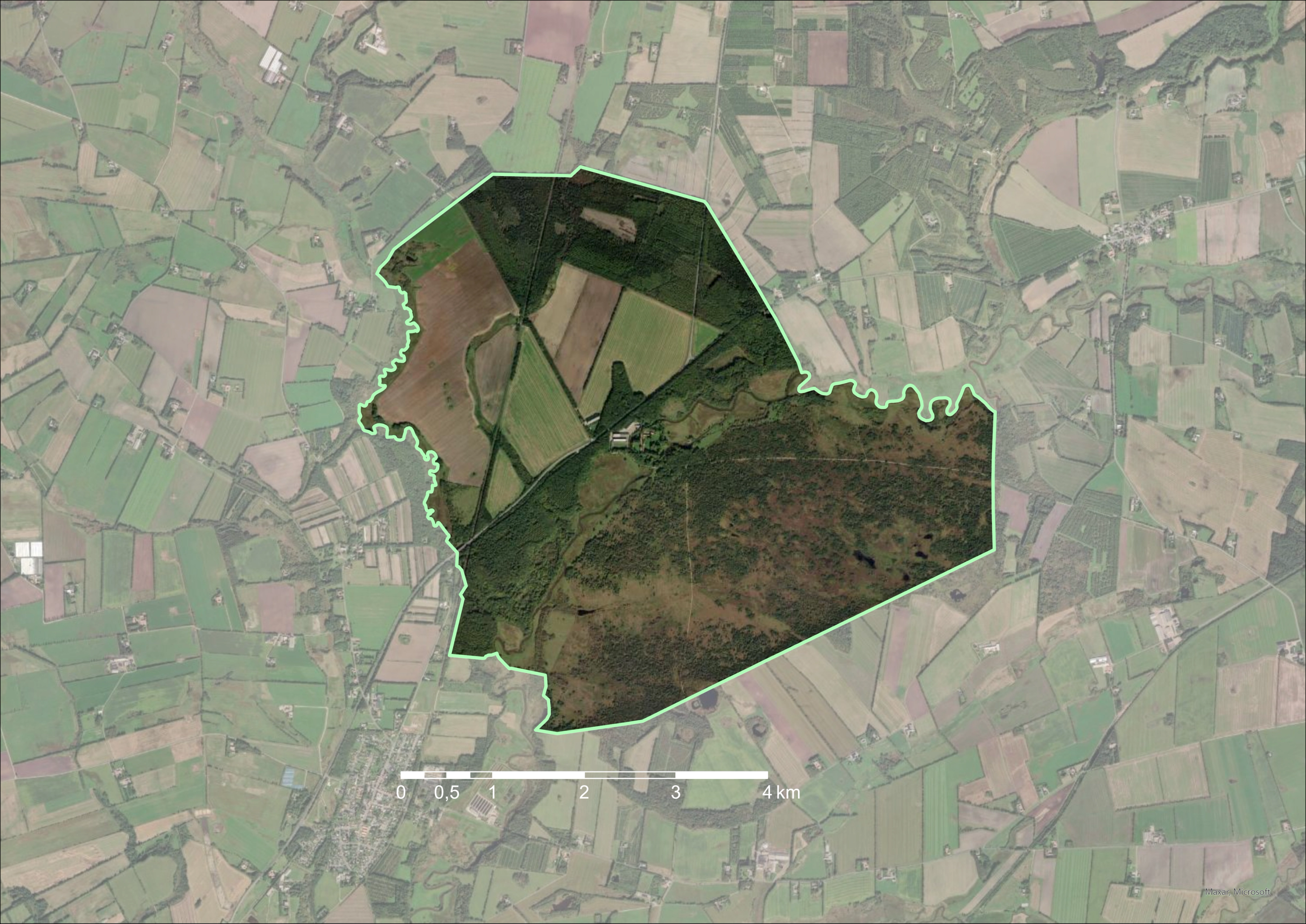 Kort over Nørholm Vildmark