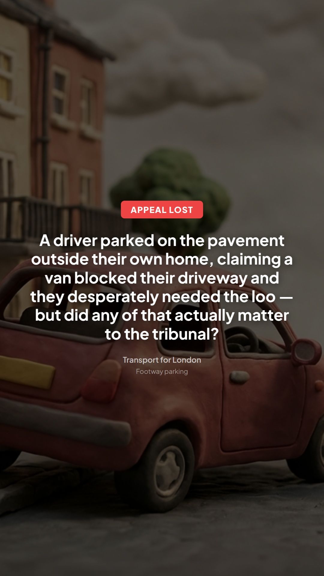 TfL Footway Parking PCN Appeal Refused: Key Lessons | Parking Ticket Pal