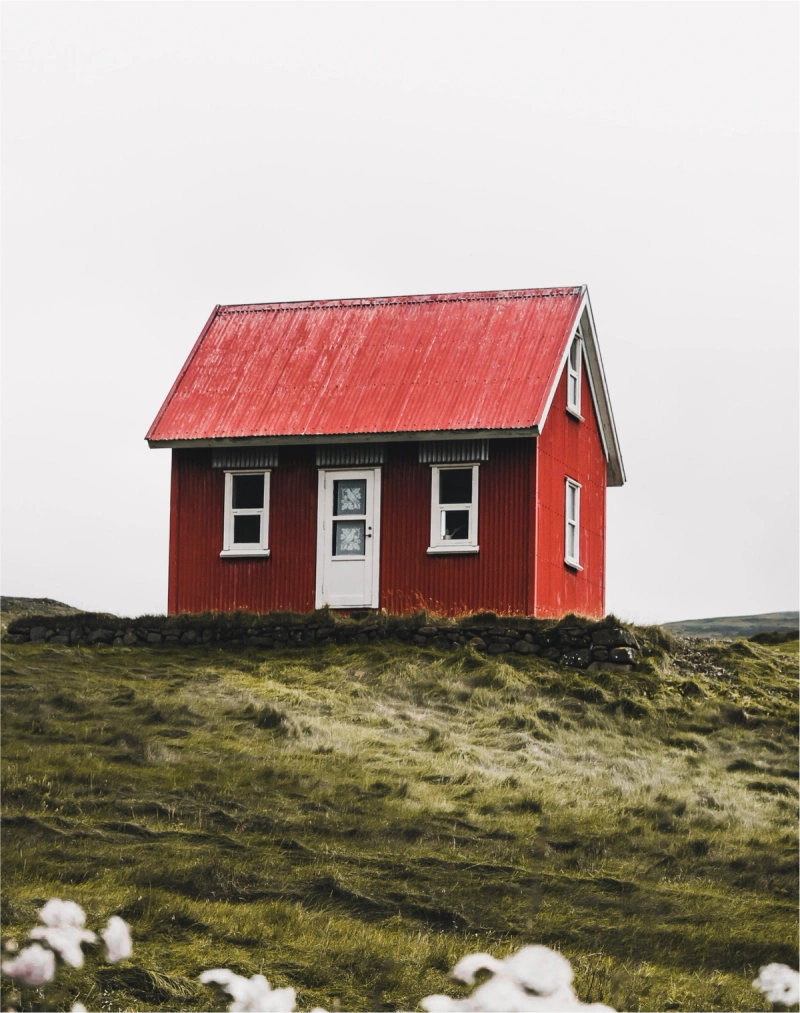 A one-story home