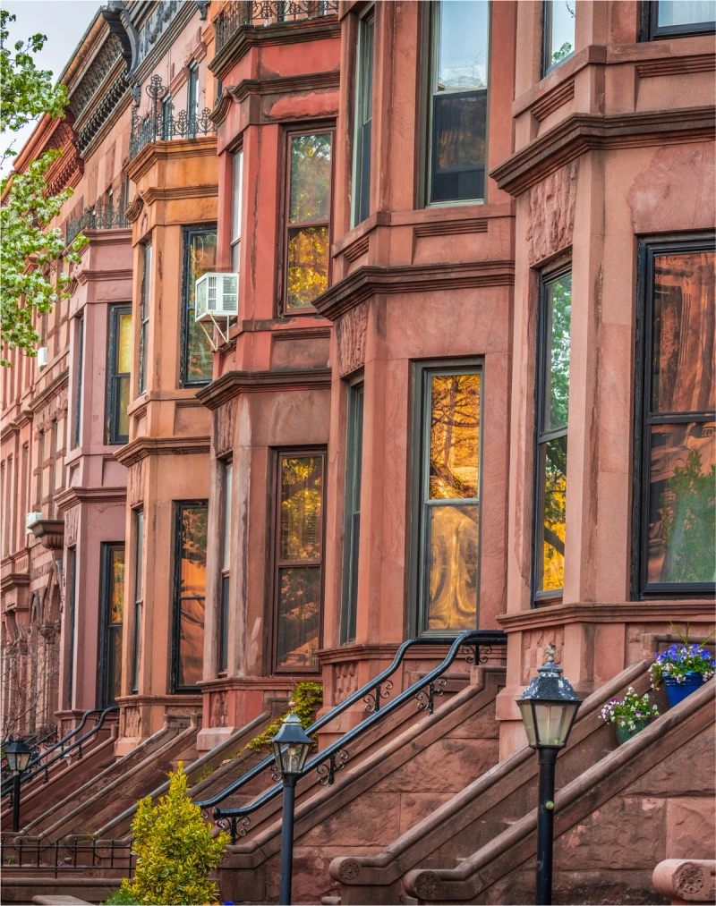 An old brownstone in New York City
