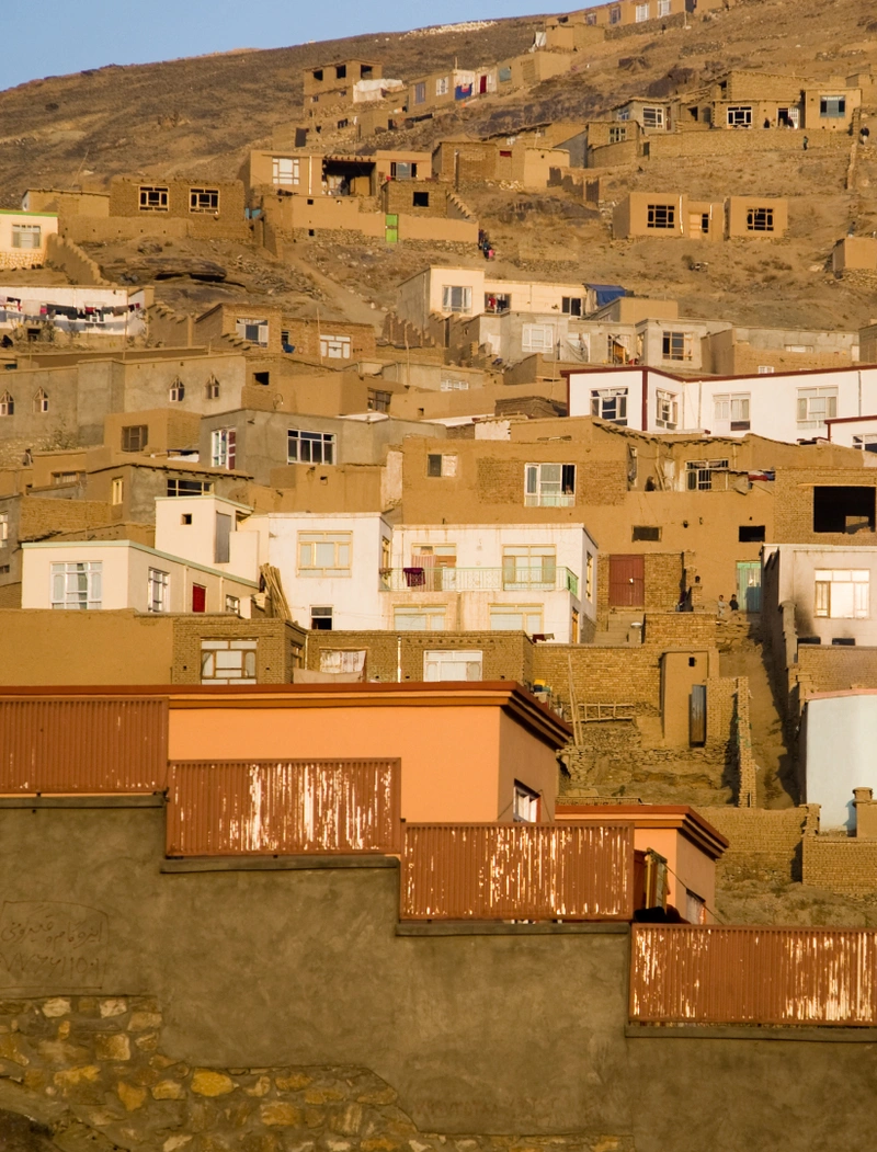 An image of a neighborhood in Kabul, Afghanistan
