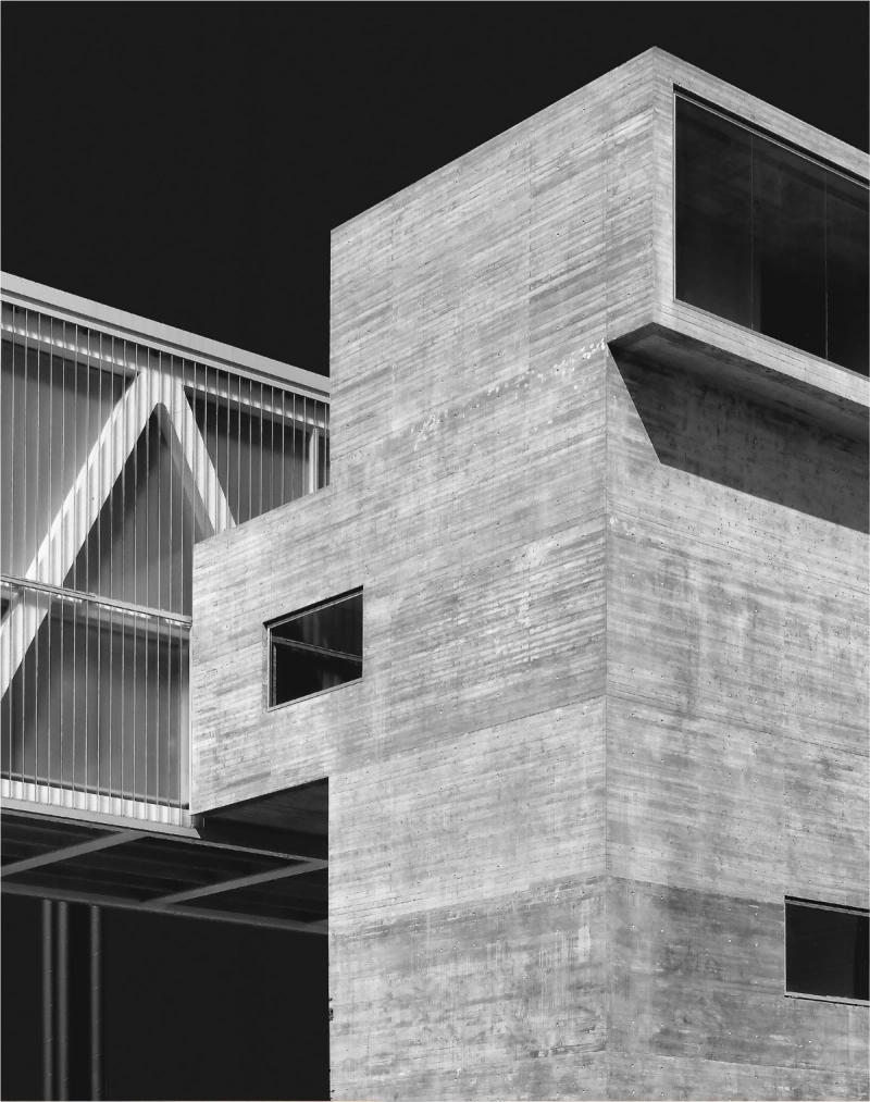 Exterior of a building made of concrete