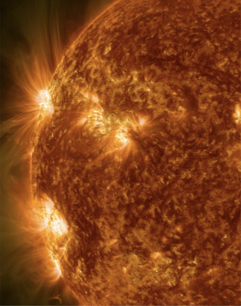 The surface of the sun