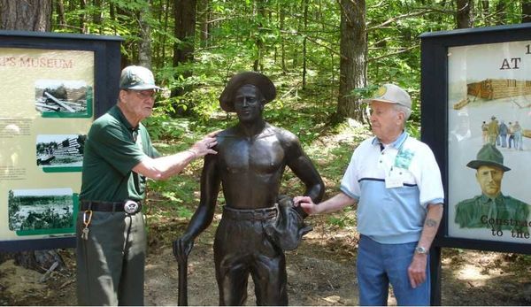 CCC Worker Statue #52 at Hartwick Pines State Park, Grayling, MI