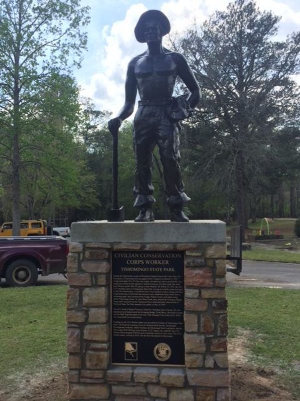 CCC Worker Statue #74 at Tishomingo State Park, Tishomingo, MS