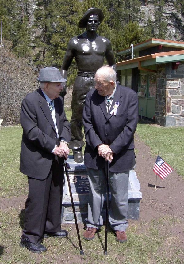 CCC Worker Statue #51 at Hill City Visitors Center, Hill City, SD