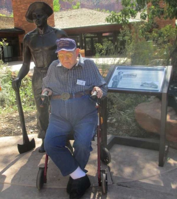 CCC Worker Statue #66 at Zion National Park, Springdale, UT