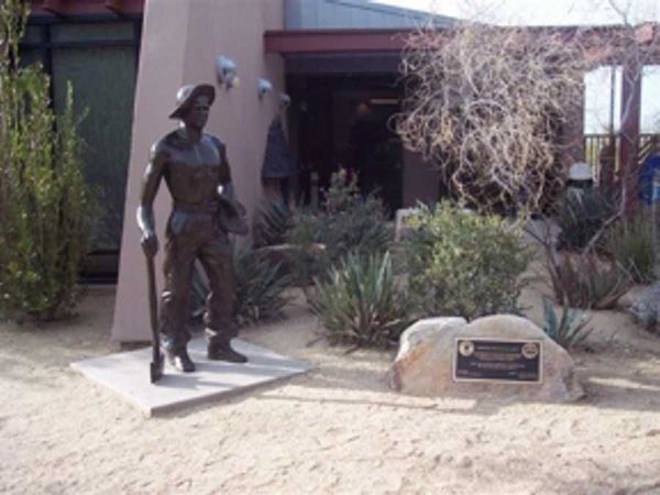 CCC Worker Statue #50 at South Mountain Park, Phoenix, AZ