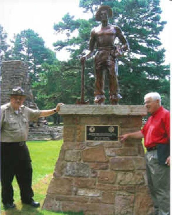 CCC Worker Statue #46 at Petit Jean State Park, Morrilton, AR