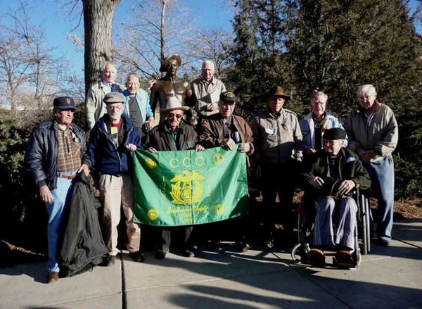 CCC Worker Statue #49 at State Capitol Grounds, Santa Fe, NM