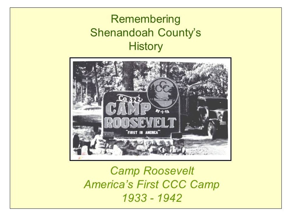 Camp Roosevelt Sign