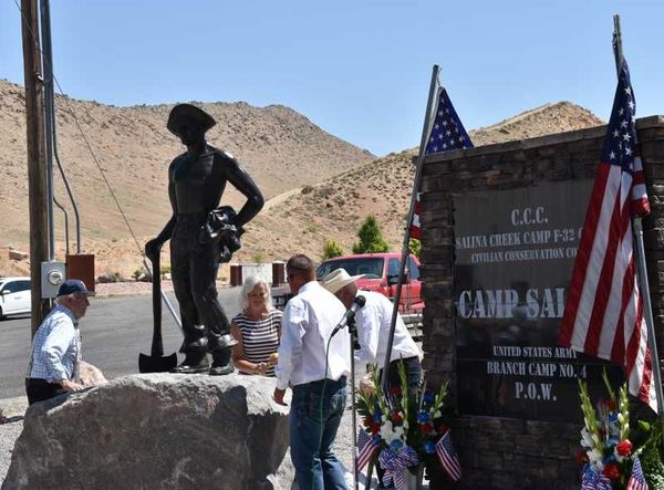 CCC Worker Statue #70 at CCC & POW Camp Museum, Salina, UT