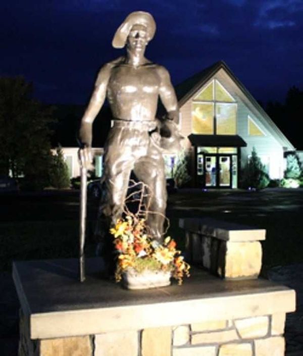 CCC Worker Statue #42 at Warren County Visitor Center, Warren, PA