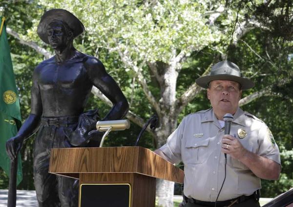 CCC Worker Statue #69 at Montgomery Bell State Park, Burns, TN