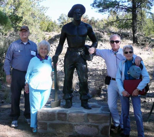 CCC Worker Statue #76 at Pachaug State Forest, Voluntown, CT