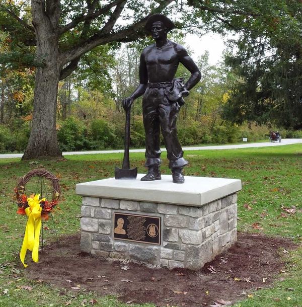 CCC Worker Statue #62 at Ouabache State Park, Bluffton, IN