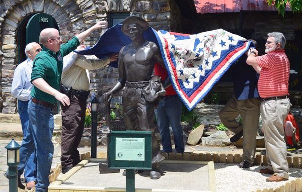 CCC Worker Statue #63 at Cheaha State Park, Delta, AL