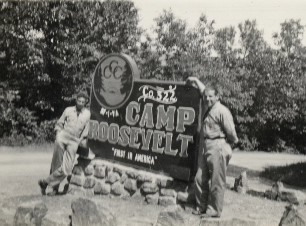 Camp Roosevelt, the first Civilian Conservation Corps camp, in the George Washington National Forest