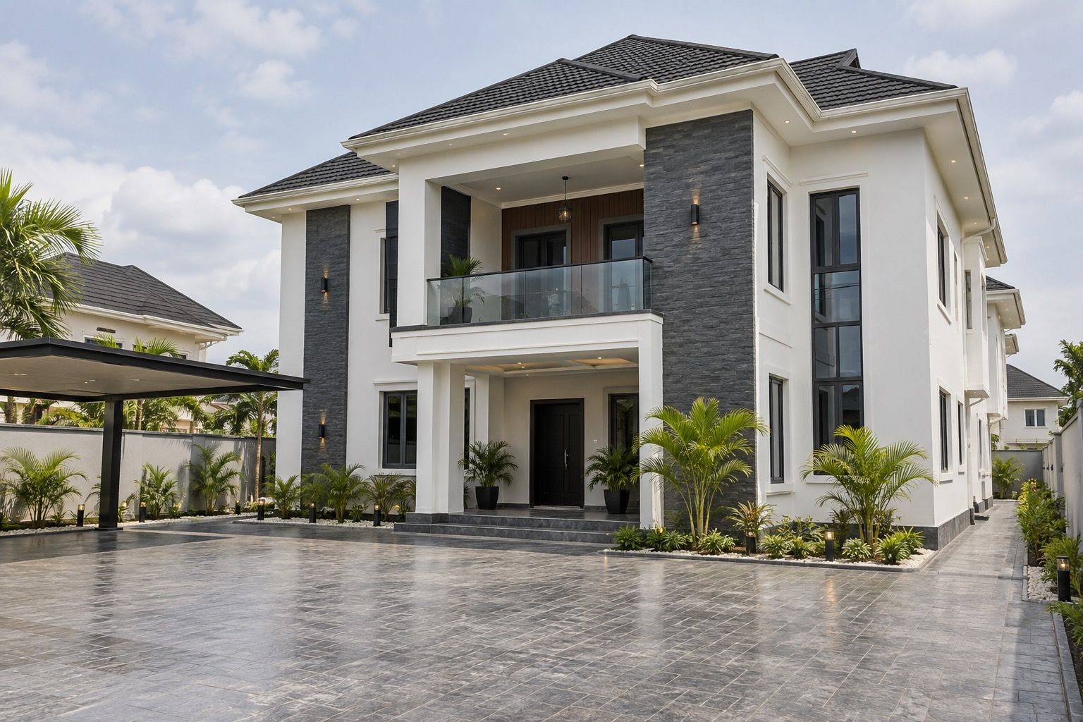 Illustrative sample: Contemporary family duplex